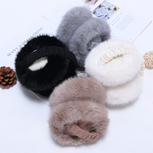 जेक्सवाचर थोक कस्टम नरम ईयरफलैप कवर प्लग नकली खरगोश सर्दियों गर्म महिलाओं को फोक्स फर कान मफ - Product Image 6