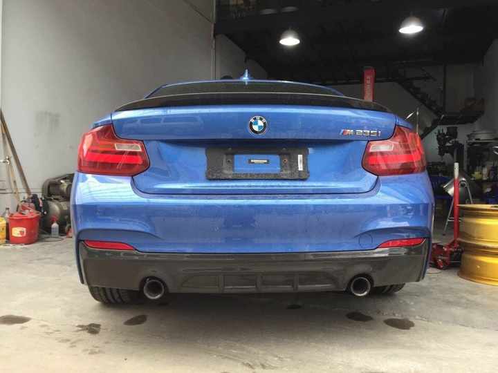 Carbon Fiber F22 Rear Diffuser Lip for BMW F22 220i 225i 228i M Sport ...