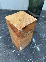 Luxe moderne Calacatta violet alto haut socle Table basse marbre salon meubles de maison