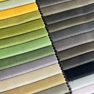 Tissu en velours 100% polyester, doux au toucher, respirant, tissé mat, uni, couleur unie, pour ameublement de canapé - Product Image 1