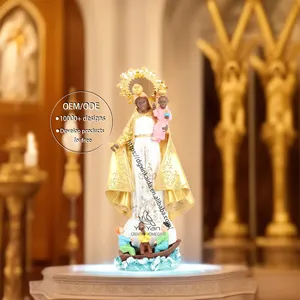 Factory wholesale catholic religious statues resin statues baptismal oem antique our mary statue