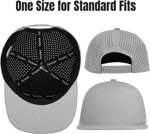 Casquettes de baseball perforées personnalisées de haute qualité et découpées au laser, casquettes de camionneur imperméables pour le sport, casquette de golf vierge - Product Image 2