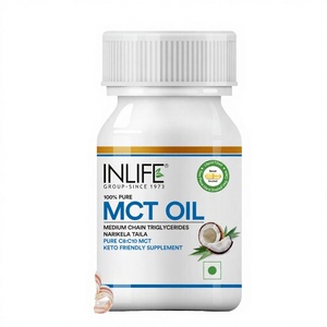 Comprimés MCT INLIFE Ayurveda de qualité supérieure, supplément C8 C10, MCTs purs dérivés de noix de coco pour l'énergie, qualité certifiée pour adultes - Product Image 3
