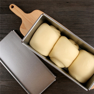 Mini conjunto rectangular de hojalata para hornear, sartenes antiadherentes con tapa, perfecto para Pan y carne - Product Image 6
