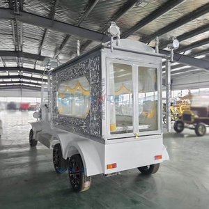 Chariot funéraire électrique de luxe Zhenda à six roues avec pneus en caoutchouc massif pour cercueil moderne HenNan - Product Image 2