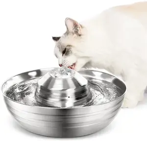 Fontaine d'eau potable pour animaux de compagnie à piles avec capteur infrarouge, fontaine d'eau pour chats et animaux de compagnie en vente