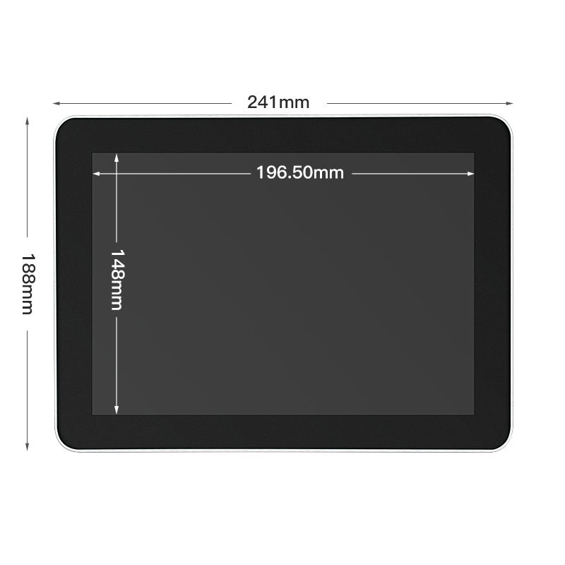 9.7 Inch Industrial LCD Monitor IPS 1024*768 BNC AV VGA Wall Mounted Aluminum Frame Non-Touch Screen OEM ODM