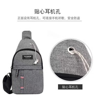 Sac bandoulière messager de voyage pour homme, sac de poitrine en nylon imperméable, sacs à bandoulière croisés, vente en gros d'usine