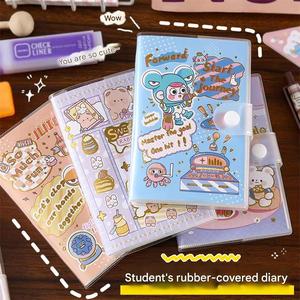 Cuaderno Escolar Kawaii Personalizado con Cubierta de PVC, Tapa Dura, Diseño de Botón con Dibujos Animados, Color y Logotipo Personalizables para Niñas - Product Image 2