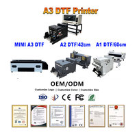 Nouvelle imprimante DTF à jet d'encre automatique à plat entièrement automatique Epson XP600 double tête mini de bureau 33 cm