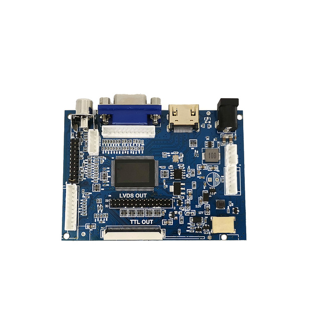 WHTCLCD Customized Rgb Lvds Ttl 30pin 40pin 50pin 60pin Fpc Universal Lcd Controller Board Lvds to Hdm Vga Converter Board
