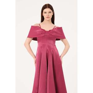 Haut décontracté pour femme DANS, couleur prune unie, col rond et manches longues, épaisseur standard, coupe classique pour toutes les saisons - Product Image 4