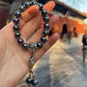 กำไลข้อมือเซรามิกสำหรับผู้หญิงลายครามสีเทามีกลิ่นหอมจีนสร้อยข้อมือนำโชคสร้อยข้อมือเครื่องประดับสวยงาม - Product Image 3