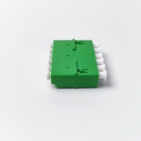 High Performance SM LC/APC Six-flange Fiber Optic Adapter