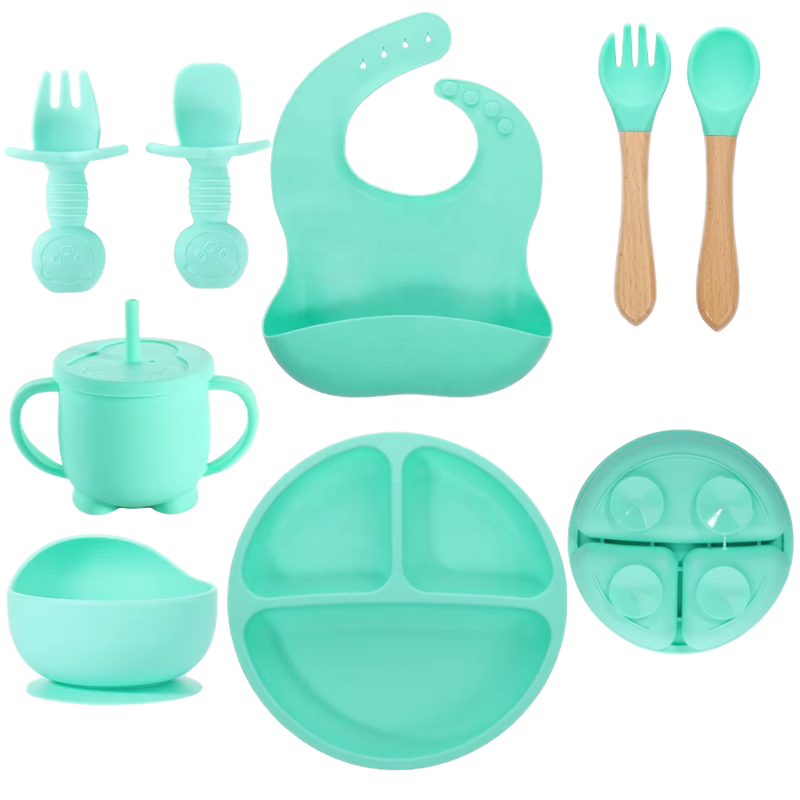 Silicone Baby Feeding Set Classic Design