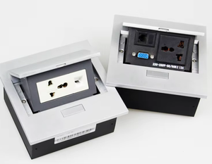 Tabletop 220V Pop Up Hidden Lift bảng Ổ cắm ổ cắm điện cuộc họp Hợp kim nhôm văn phòng cắm SDK tường Outlet 30 gói với <span class=keywords><strong>USB</strong></span> - Product Image 5
