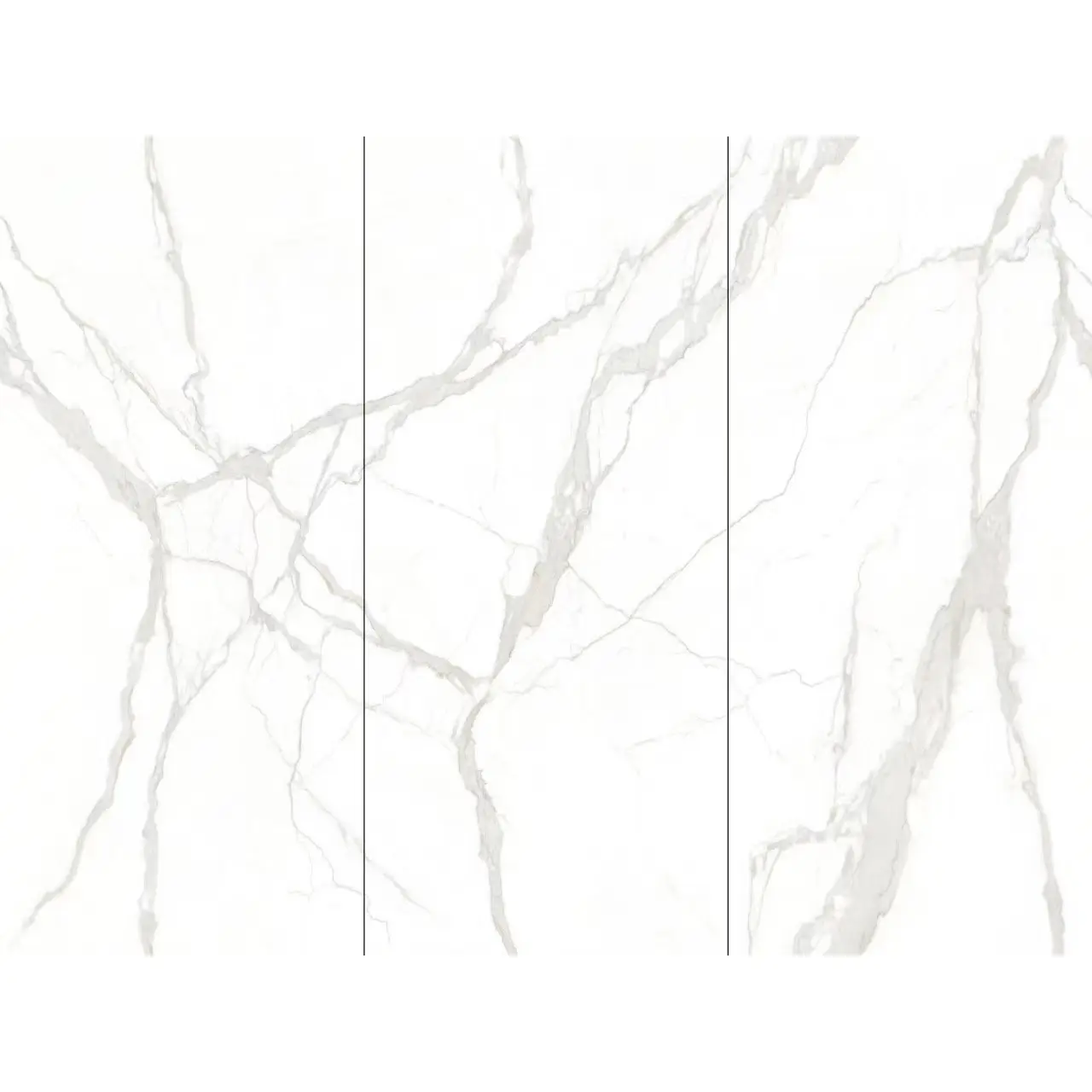 Wholesale Calacatta White Porcelain Tile Price Ceramic Floor Tiles Porcelain Polished Glazed Marble Look Slab Tile