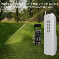 Mini-interrupteur télécommandé à 4 boutons pour arroseurs agricoles ou équipements de surveillance avec alimentation DC3.3-5.5V et portée de 2000m