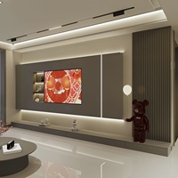 Ensemble de meuble TV avec foyer électrique au design moderne, en bois, avec télécommande, pour usage intérieur, prix d'usine