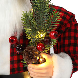 30 ~ 110 cm natale in piedi Babbo Natale ornamento di illuminazione decorazione Festival festa statuetta collezione tradizionale natale - Product Image 6