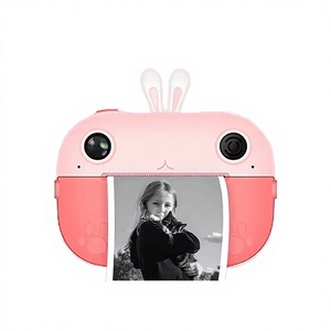 Cute Instant Print <b>Camera</b> for Kids MP3 Inkless Sticker <b>Mini</b> Thermal Printer Girls Boys Age 3-12 Full HD Video MicroSD - Product Image 2