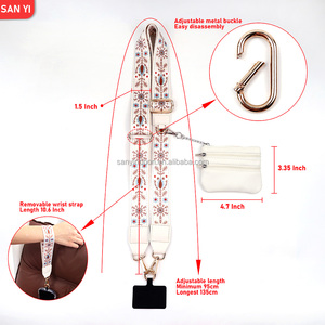 Adjustable 38mm Phone <strong>Strap</strong> with Zippered Pouch Cross Body Phone String and Wallet Convenient Size for <strong>On</strong>-the-Go Access - Product Image 5
