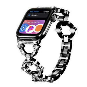 Cinturino di lusso con diamanti Bling per ciondoli per cinturini <span class=keywords><strong>Apple</strong></span> <span class=keywords><strong>Watch</strong></span> <span class=keywords><strong>I</strong></span> cinturini <span class=keywords><strong>Se</strong></span> 7 41mm 45mm 44mm - Product Image 4