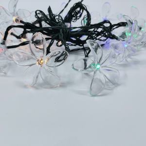 Guirlande lumineuse LED en forme de fleur colorée, <span class=keywords><strong>rideau</strong></span> de fée <span class=keywords><strong>solaire</strong></span> en cuivre pour jardin de Noël, mariage et fête, IP44 - Product Image 2
