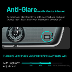 Specchietto Retrovisore con Dash Cam 9.35 Pollici, ADAS e BSD, WiFi, Telecamera Anteriore 2K e Posteriore 1080P per Xiaomi BYD Ti7 Denza BMW - Product Image 3