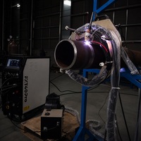Machine de soudage orbital TIG à courant continu de type ouvert automatique avec tête rotative et refroidissement par eau pour la fabrication industrielle de tuyaux – Nouveau modèle