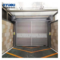 YUOU métal aérien dur matériel sécurité automatique en alliage d'aluminium spirale rapide volet roulant porte industrielle