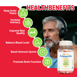 Gummies ashwagandha gummies 60ส่งเสริมการทำงานของสมองและเสริมสร้างระบบภูมิคุ้มกัน - Product Image 2