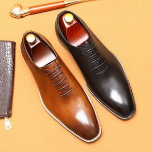 Zapatos de Vestir para Hombre, de Cuero Genuino, con Punta Puntiaguda, con Cordones, Estilo Oxford, para Oficina, Carrera, Todas las Temporadas - Product Image 2