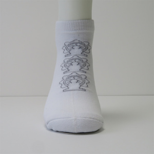 कस्टम निर्मित लोगो उच्च गुणवत्ता वाली महिलाओं के निम्न-कट मोजे कपास जैक्वार्ड सर्दियों के मौसम में घने टखने के मोजे - Product Image 2