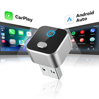 Adaptateur sans fil portable CarPlay Android Auto USB Plug-n-Play avec WiFi 5 GHz intégré et BT 5.4 pour connexion automatique stable (pour appareils filaires)