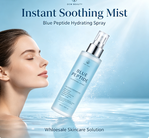 Spray Apaisant aux Peptides Bleus 120ml Brume Hydratante Visage pour Tous Types de Peau Réparation Nocturne Marque Privée Acceptée - Product Image 3