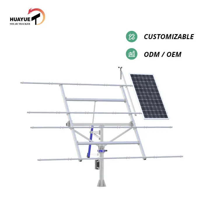 5KW 6KW HYS-10PV-144-LSD Rational construção dual axis sol rastreador solar preço rastreador solar rastreador