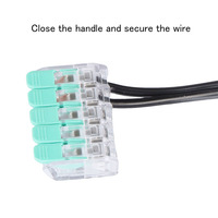 Connecteur de fil enfichable rapide OJ-265 bornier à ressort 5P pour la connexion de câble électrique