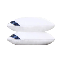 Oreiller de luxe pour hôtel, 1000g, pour un sommeil sain, inspiré des hôtels Hilton, classé 5 étoiles pour le confort et le soutien du cou, motif uni