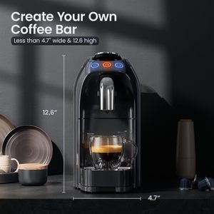 Mini <span class=keywords><strong>Cafetera</strong></span> Espresso para Cápsulas, <span class=keywords><strong>Cafetera</strong></span> Individual Programable con Bomba de Alta Presión de 20 Bares - Product Image 5