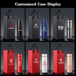 XDH226 Customized Logo 500ml Temperature Display Smart <b>Thermos</b> LED Flasks Vacuum Insulated Drink Bottle Gift Box for Promotion - Product Image 2