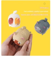Mainan Squishy Kucing Hitam Putih Pink Kuning Figur Kartun Kucing Sentuhan Lembut Hadiah Untuk Anak-Anak Dewasa Pajangan Ritel Unik