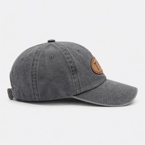 Gorra de béisbol vintage de mezclilla lavada con logo personalizado T&L impreso por transferencia térmica, de 6 paneles, estilo hip hop, con hebilla de un solo botón, al por mayor. - Product Image 3
