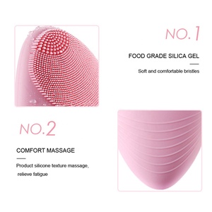 Cepillo <span class=keywords><strong>de</strong></span> Limpieza Facial Eléctrico Impermeable <span class=keywords><strong>de</strong></span> Limpieza Profunda, <span class=keywords><strong>Limpiador</strong></span> <span class=keywords><strong>de</strong></span> <span class=keywords><strong>Poros</strong></span> Sónico <span class=keywords><strong>de</strong></span> Silicona, Elimina Eficazmente los Puntos Negros y Exfolia - Product Image 4