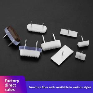 Patins <span class=keywords><strong>de</strong></span> rehaussement rectangulaires en plastique à double clou, en nylon épaissi, anti-humidité, pour meubles, canapés, tables et chaises - Product Image 2