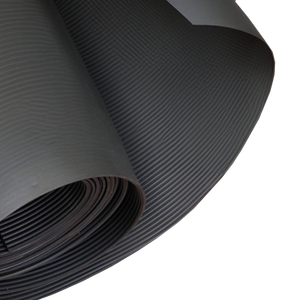 TAPIS CAOUTCHOUC 1000 CARDINALE RAYURES 120x10 m-Epaisseur 3mm-Couleur Noir - Product Image 1