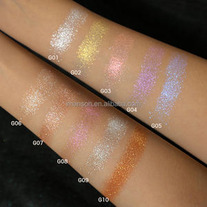 هايلايتر كريمي للبيع بالجملة ذو ملمس ناعم وحريري لامع وبراق وثنائي اللون بصبغة نباتية للوجه والجسم والخدود ومستحضرات التجميل - Product Image 5