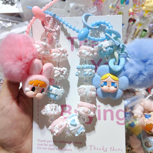 Cadena para Teléfono DIY Skullpanda, Colgante para Teléfono Crybaby, Cadena para Bolso, Correas Personalizadas para Teléfono, Colgante para Bolso al por Mayor - Product Image 4