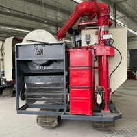 Moissonneuse-batteuse automotrice à chenilles pour riz, blé, colza et céréales, avec transmission par engrenages, moteur 88 kW et boîte de vitesses, également adaptée pour la récolte du manioc