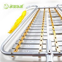 27-Key Marching Metallophone with Strap and Sticks Children Percussion Instrument 60x46cm CE Certified